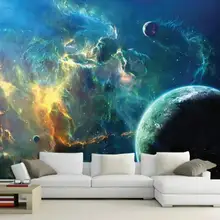 Пользовательские Настенные обои 3D Fantasy Universe Звездная Галактика фоновая стена
