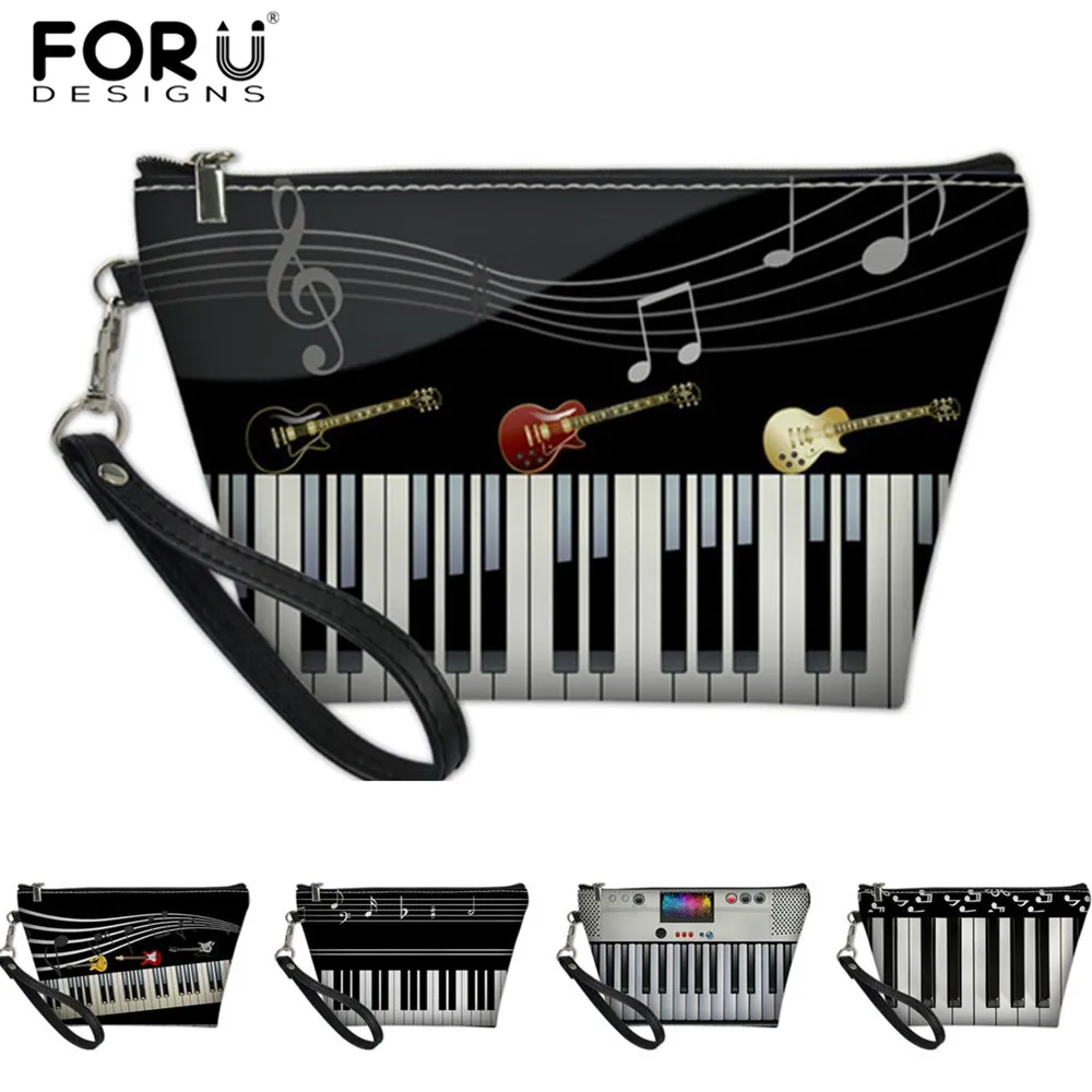 FORUDESIGNS дизайнерская женская косметичка из искусственной кожи для музыкальных