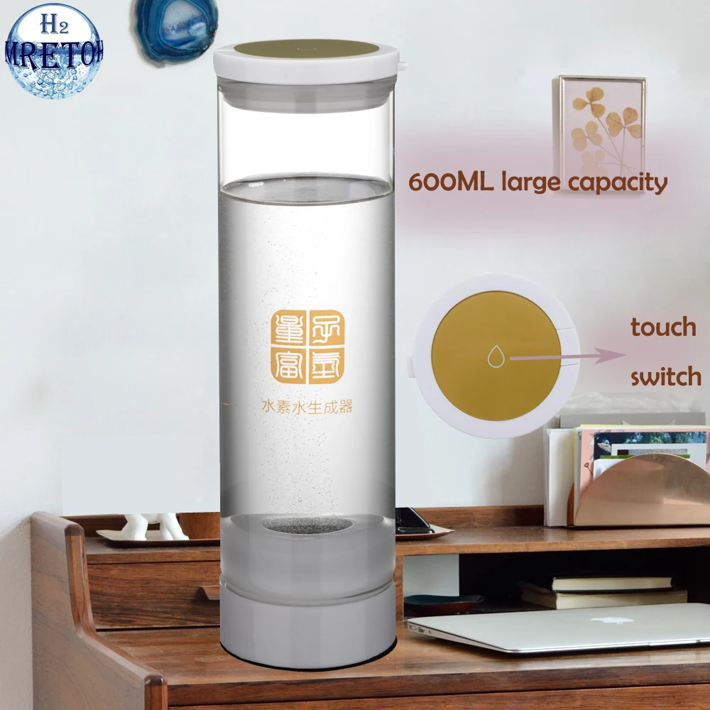 Перезаряжаемый водородный генератор воды бутылка PEM мембрана Электролизный