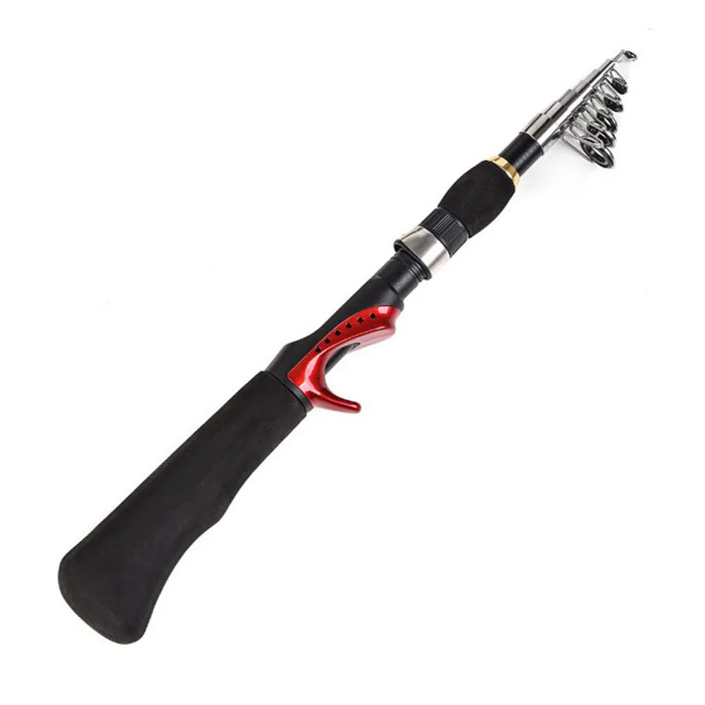1.6m Casting Lure Non-slip Handle Spinning Outdoor Fishing Rod Tackle Multiple Pole Telescopic Carbon Fiber Ultralight Ergonomic