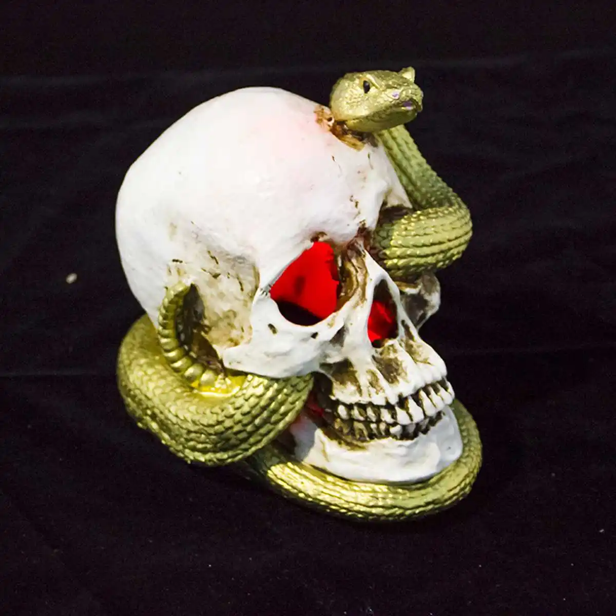 Смоляная Статуэтка скелета для Хэллоуина, скульптура головы черепа, скульптура для Хэллоуина, вечерние украшения для дома и улицы
