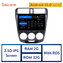 Seicane 10,1 pulgadas 2Din Android 10,0 Quad-Core Radio de coche GPS reproductor Multimedia para 2011, 2012, 2013, 2014, 2015, 2016 Honda de la ciudad