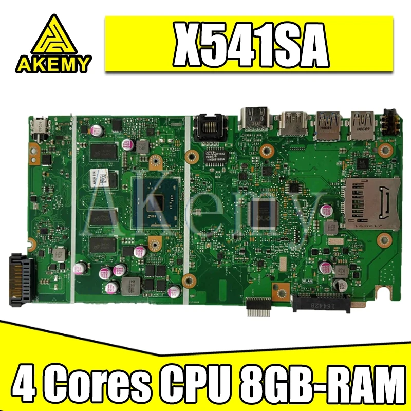 

NEW X541SA mainboard REV 2.0 For ASUS X541 X541S X541SA laptop motherboard Test ok 4 Cores CPU + 8GB-RAM