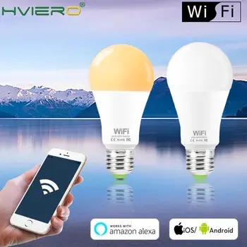 

15W B22 E27 WiFi Dimmable Smart Light Bulb LED Lamp App Operate Alexa Google Assistant Control Wake up Smart Lamp Night Light