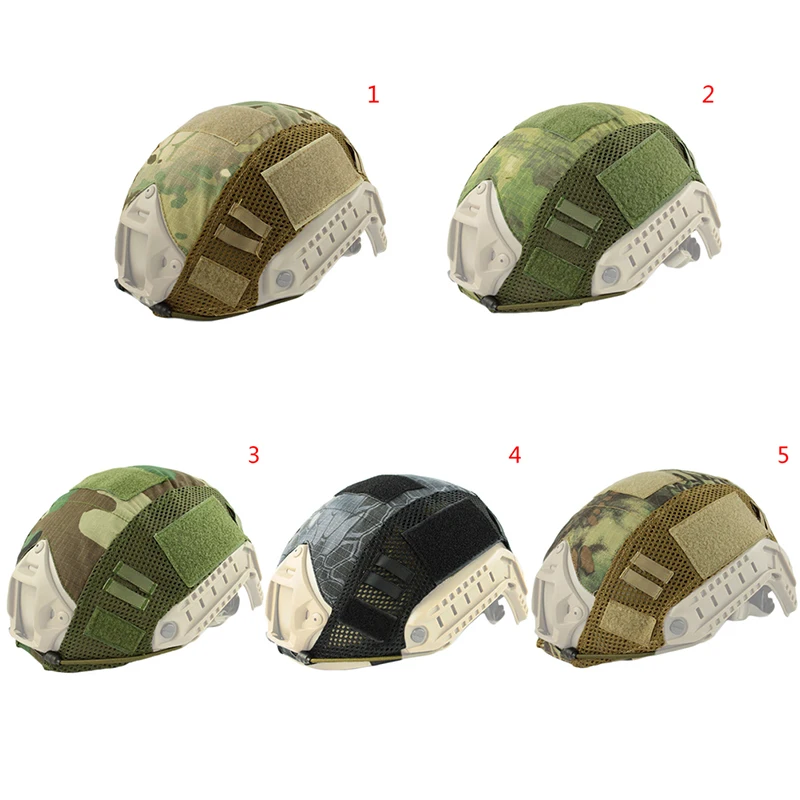 Outdoor Sports Helmet Tactical Helmet Cover Airsoft Paintball Wargame Gear CS FAST Helmet Cover Head Circumference 52-60cm