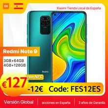 Xiaomiグローバルバージョンredmi注9スマートフォンのnfc 6.52 "fhd 64ギガバイト128ギガバイトmtk G85 5020 2600mah 18ワット高速充電48MPクワッドカメラ()