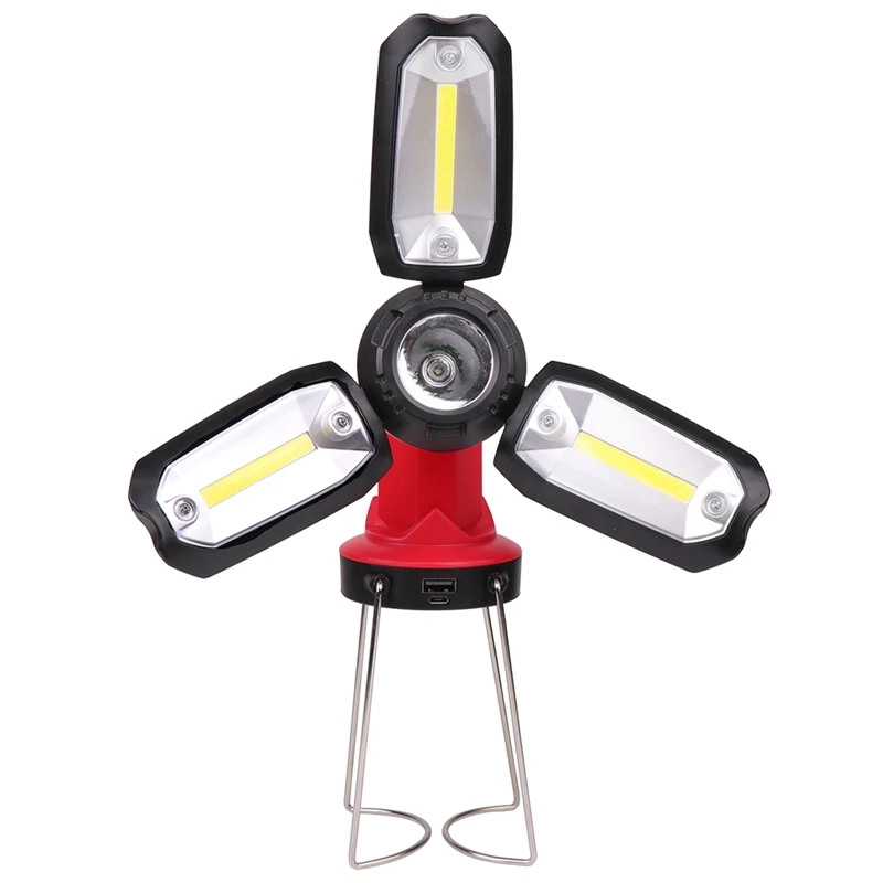 

Multifunction Rechargeable COB Work light LED Flashlight Camping light 6 lighting modes Deformable Fancy lighting with USB cable