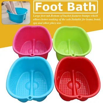 

Foot Care Bath SPA Plastic Practical Thicken Tub Foot Soak Basin Pedicure Detox Massage Feet Household Supplies