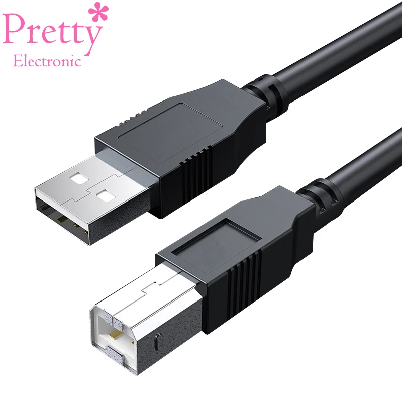 USB 2 0 кабель для принтера со штыревыми соединителями на обоих концах подключения