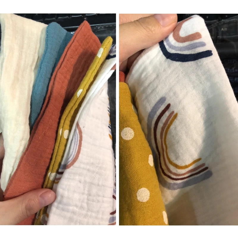 Baby Towels Muslin Cloth Hand Face Wipes Saliva Bib Handkerchief Gauze Cotton 5 Pcs/Lot bath towel cotton towel baby towel muslin towel muslin burp cloth muslin feeding towel