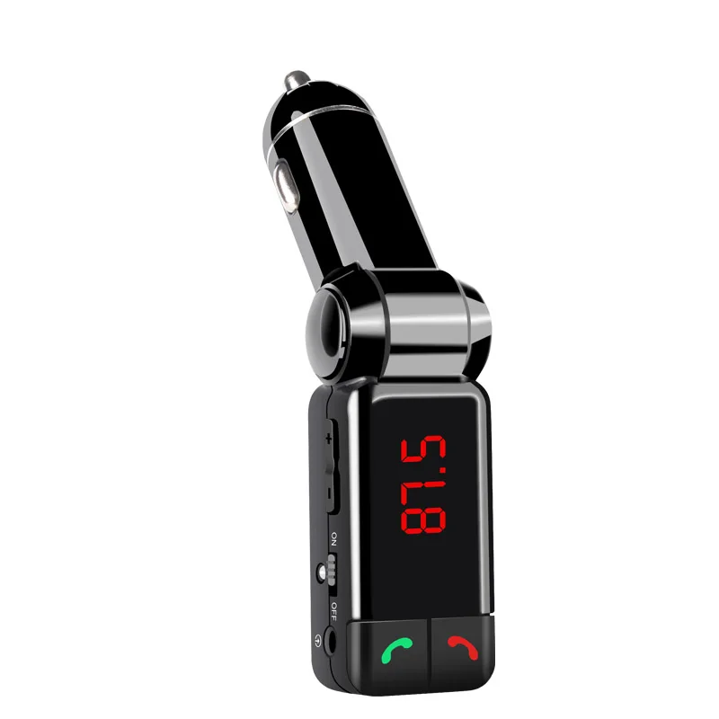 Fm-трансмиттеры автомобиля Aux Mp3 плеер FM модулятор громкой связи Bluetooth гарнитура для авто с светодиодный Дисплей Портативный Dual USB Зарядное устройство