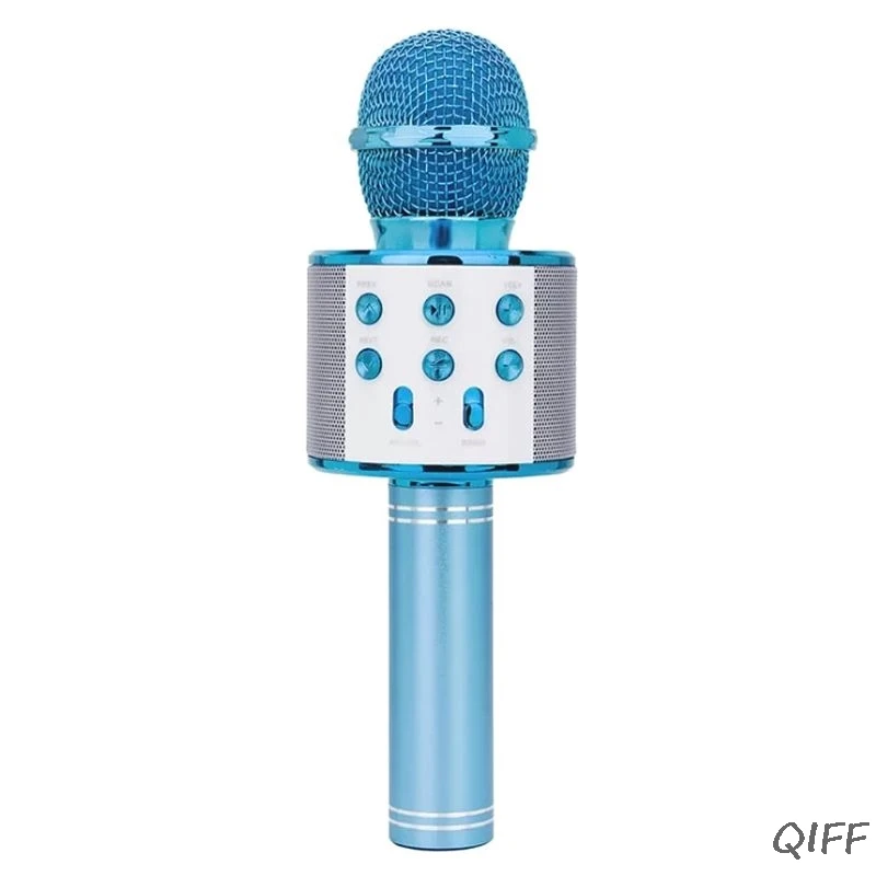 WS-858 беспроводной Bluetooth конденсаторный микрофон для караоке динамик плеер KTV музыка