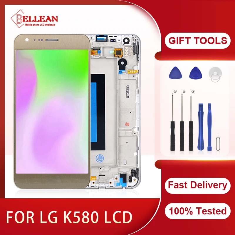 Оригинальный 5 5-дюймовый ЖК-дисплей Catteny для LG K580 дисплей X Cam с рамкой бесплатная