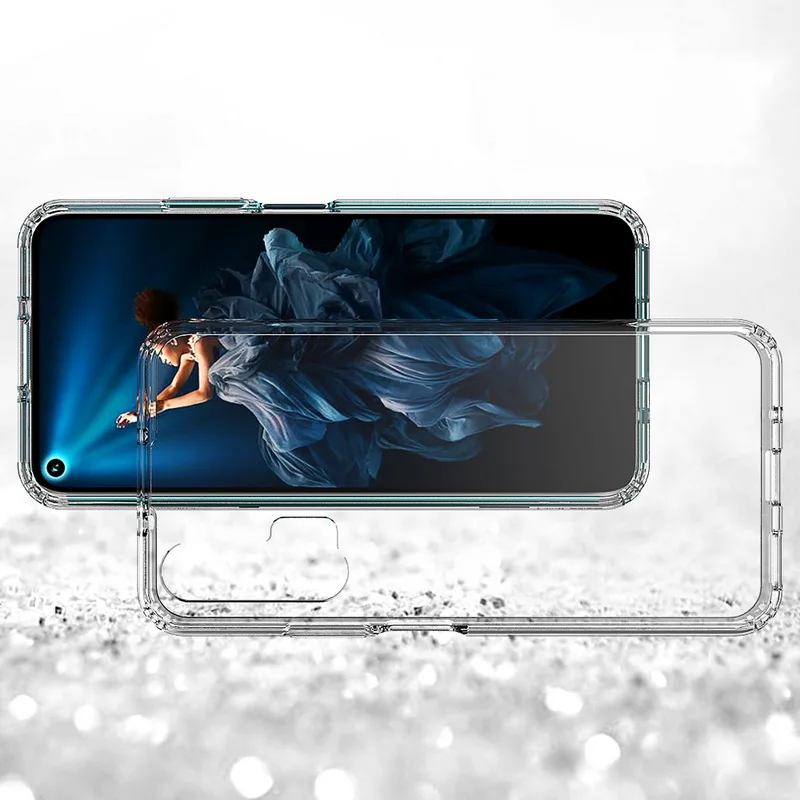 Для huawei Honor 20 чехол Nova5T TPU бампер Жесткий ПК акрил прозрачный Гибридный Кристальный чехол для телефона huawei Nova 5T чехол Honor20 Pro