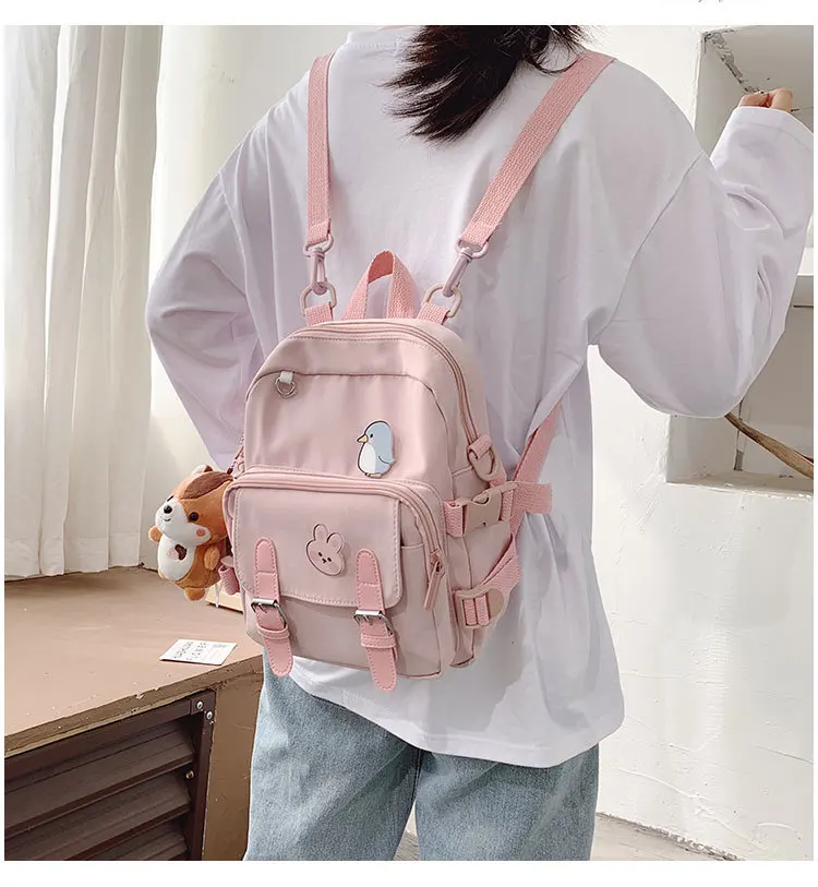 Kawaii Korean Style Canvas Mini Backpack