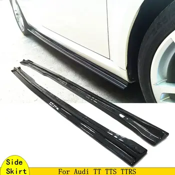 

Carbon Fiber Side Skirts Extensions side protector for Audi TT TTS TTRS 2014-2017 Side Bumper Door Lip Splitters Winglet