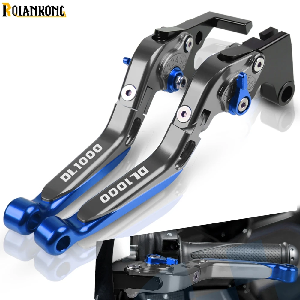 

Motorcycle Brake Levers CNC Adjustable Brake Clutch Lever Handlebar For Suzuki V-Strom DL1000 2002 2003 2004 2005 2006-2016 2015