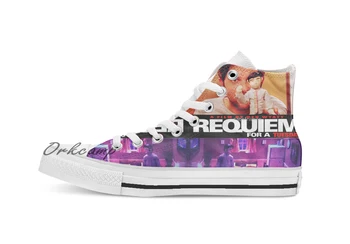 

Requiem for a Tuesday Custom Casual High Top lace-up Canvas shoes sneakers Drop shipping