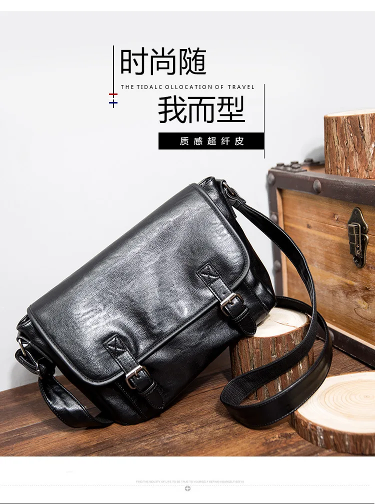 Корейская мужская сумка на плечо из искусственной кожи, Диагональная Сумка, Корейская сумка на плечо для отдыха, мужская сумка для отдыха, мужская сумка