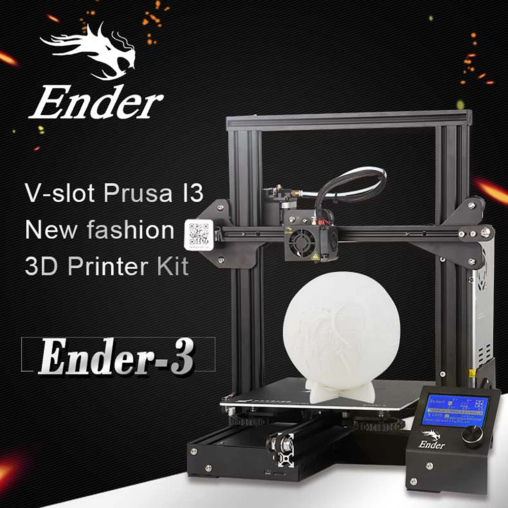 Официальный Creality Ender 3 3d принтер полностью открытым исходным кодом с печатью на все металлические рамки FDM DIY принтеры 220x220x250 мм