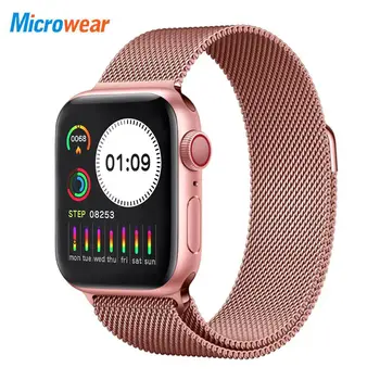

Micrower Bluetooth Call Smart Watch 44mm Replace Bracelet Pressure Heart Rate Monitor Fitness Tracker Smartwatch VS IWO8 10 12