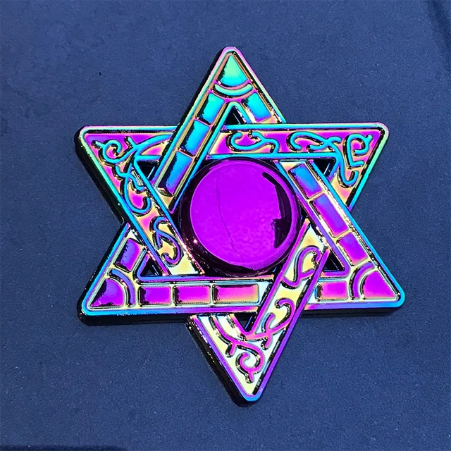 Colorful Zinc Alloy Fidget Spinner Gyro Toys R188 Metal Bearing Rainbow Hand Spinner  Focus Toys For Adult Kids Christmas Gifts 6