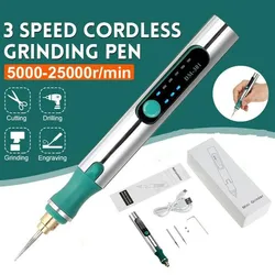 Mini stylo de gravure électrique sans fil Usb, Mini contrôle de vitesse, Micro perçage, gravure, Jade, bois, métal, outil de coupe 