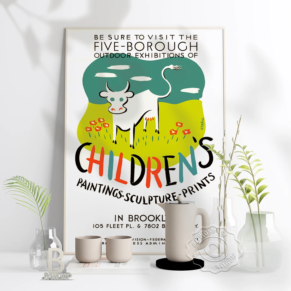 

Brooklyn Art Prints, Be Sure To Visit The Five-Borough Outdoor Exhibitions Of Children'S Exhibition Posge French Wall Home Decor