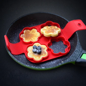 

1Pcs Silicone Non Stick Fantastic Egg Pancake Maker Ring Kitchen tools Omelet Moulds Flip cooker Egg Ring Mold tools for cake