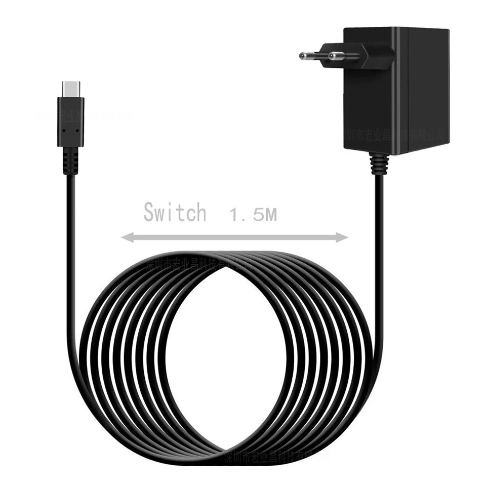 

AC Adapter Charger for Nintend Switch15V 2.6A USB Type-c Power Fast Travel Charging Kit for Switch Dock/Controller Support TV
