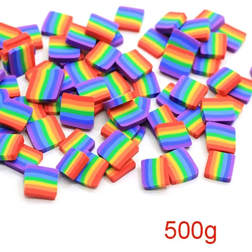 A 500g Happy Monkey 100 г/500 г Fimo Slime добавки поставки милый Полимерная глина Радуга DIY набор для пушистой прозрачной хрустящей слизи глина - Цвет: A 500g