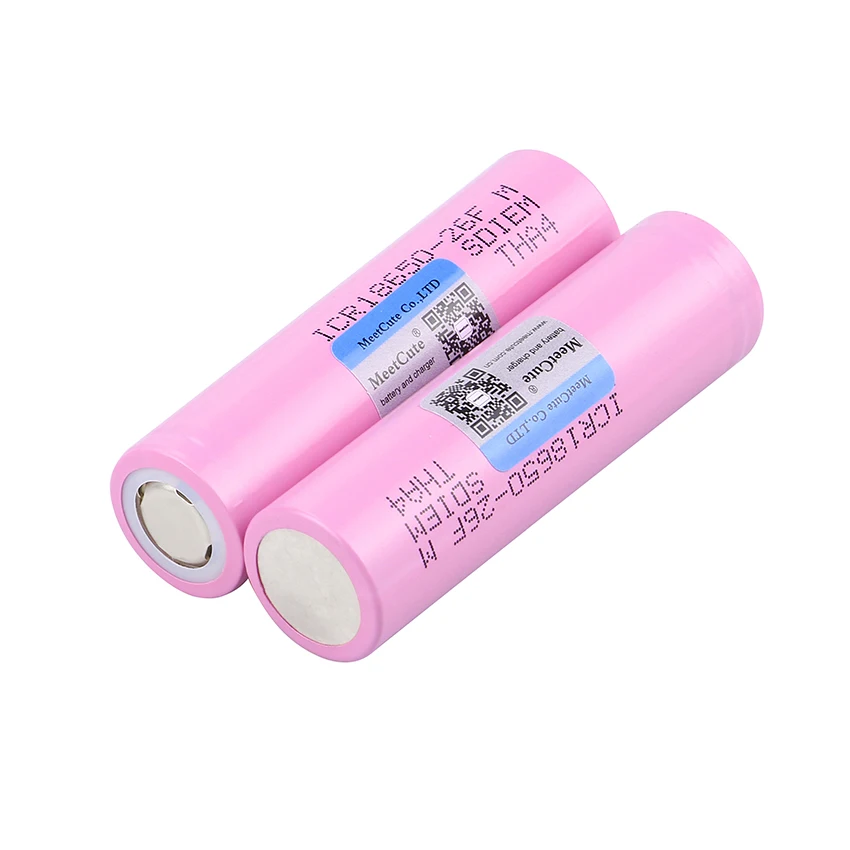 Meetcute 18650 18650 2600mAh литий-ионный ICR18650-26FM 3,7 V Перезаряжаемый 18650 аккумулятор для samsung 26F для фонарика