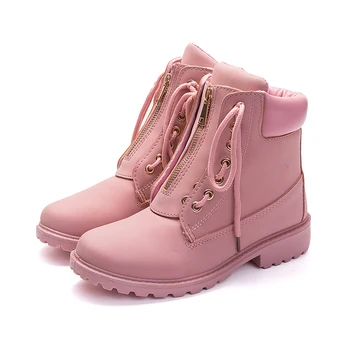 

Women Ankle Boots Cotton Fabric Inside Women Boots Outsole Solid Woman Winter Boots 2019 Fashion Flat Heel Snow Boot Botas Mujer