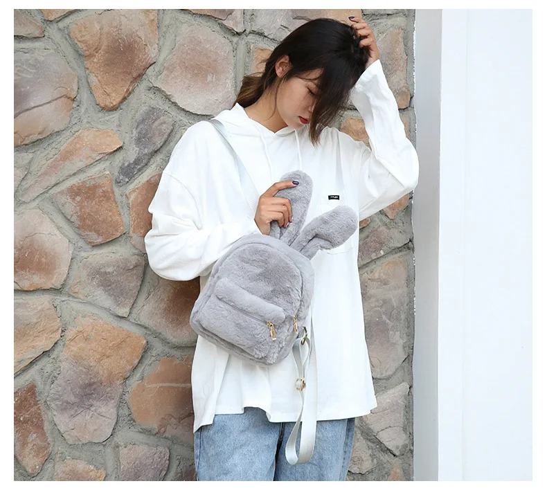 Kawaii Bunny Ears Korean Style Backpack