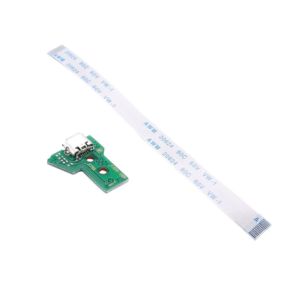Зарядка через usb Порты и разъёмы гнездовая плата JDS-001/JDS-011/JDS-030/JDS-040/JDS-055 для PS4 Контроллер заряда с 12/14 контактный гибкий кабель - Цвет: JDS-055
