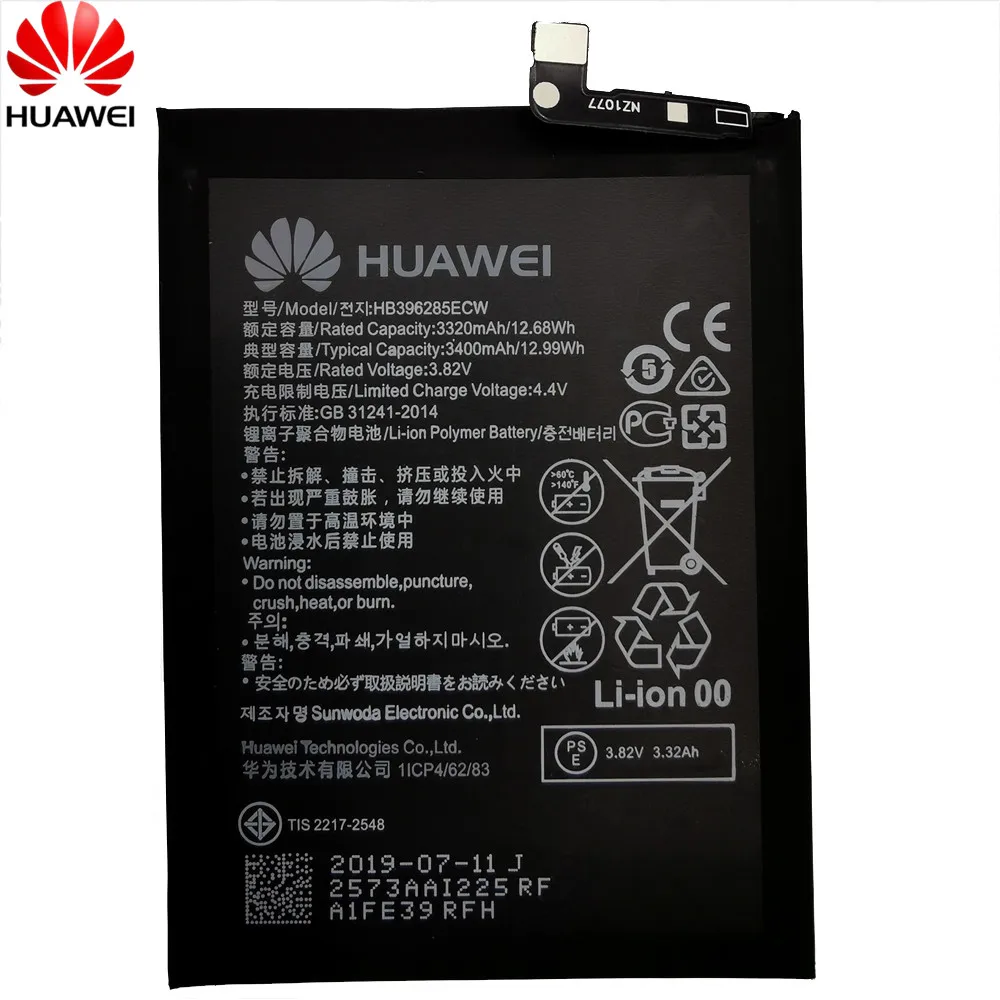 Мазь Хуа Вэй 3400 мА/ч, HB396285ECW телефон Батарея для huawei P20 Honor 10 COL-AL00 COL-AL10 COL-TL00 COL-TL10 COL-L29+ инструмент