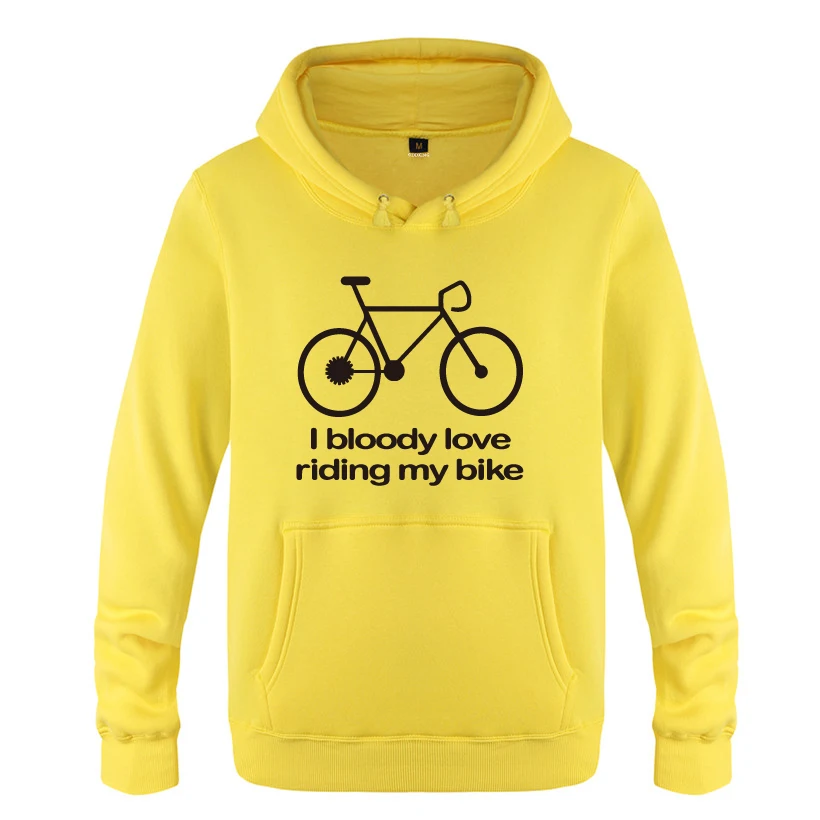 I Bloody Love Riding My Bike-Cyclist Gift толстовки мужские мужские пуловеры флисовые толстовки с капюшоном - Цвет: HUAY HET
