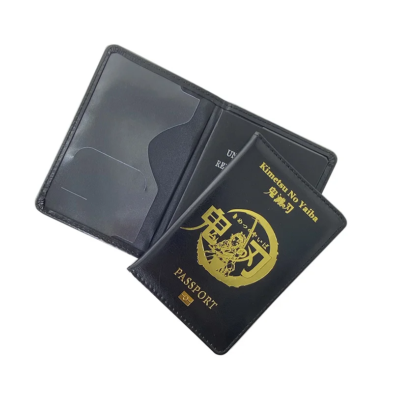 New Logo Demon Slayer Passport Cover Japan Demon Blade Travel Wallet