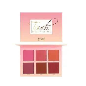 

1pc 6 Colors Check Blush Waterproof Natural Face Blush Cosmetic Blush for Ladies
