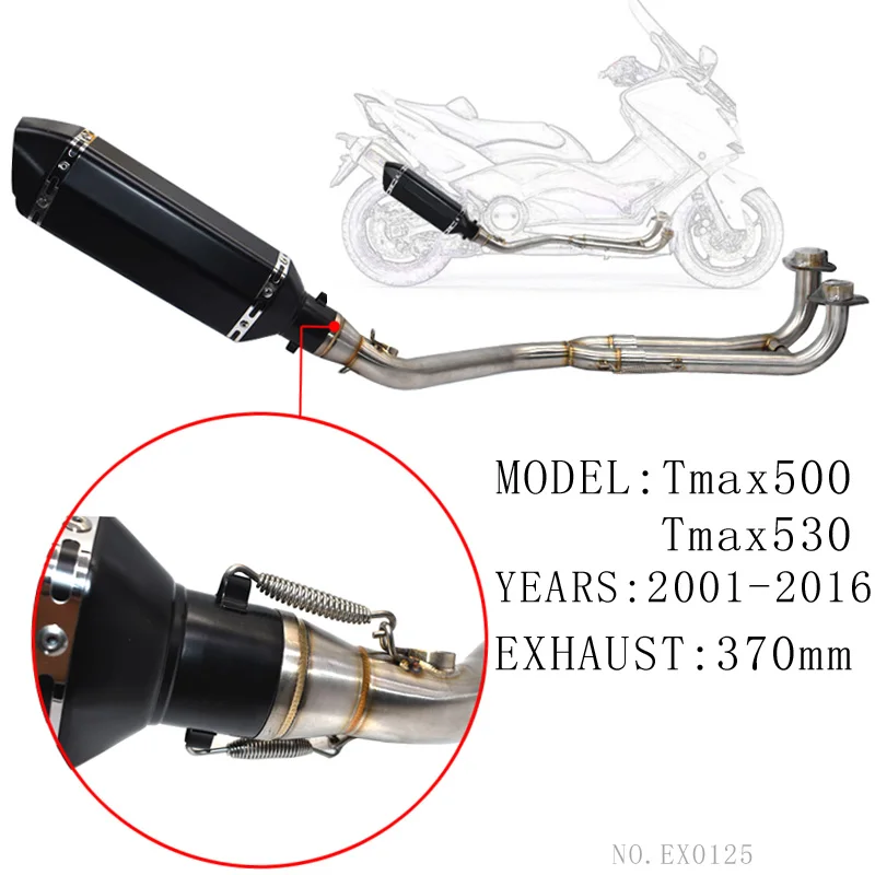Для выхлопной системы tmax500 с системой дБ убийцей для Yamaha T max Tmax 500 530 2001 2016 tmax530