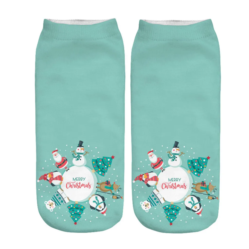 3 Pairs Christmas Socks Autumn Winter Santa Claus Deer Patterns Warm Meias Funny Socks носки с надписями новогодние носки