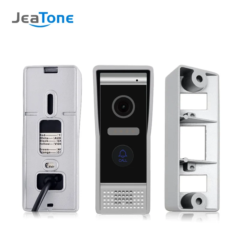 JeaTone HD 10 inch Big Touch Screen WiFi IP Wired Video Door Phone Intercom Kit 1 to 2 Home Access Control System Android IOS