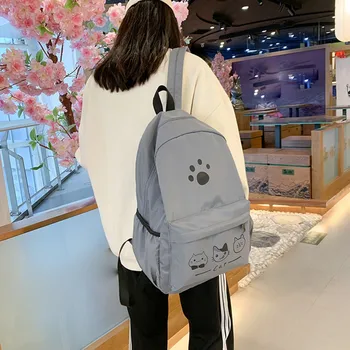 

Classic Waterproof Backpack Women's Cute Backpack Large Capacity Zip Pocket Backpack Bolsos Para Mujer #ew
