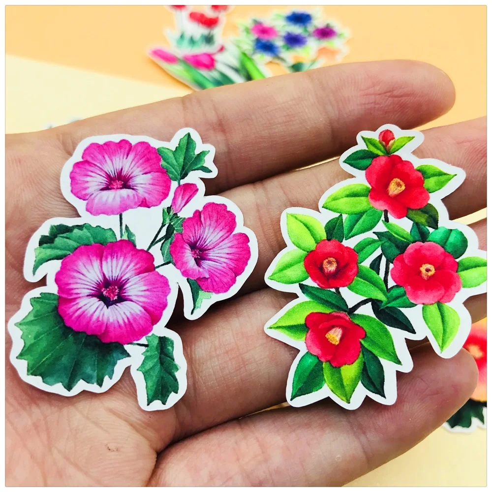 

28Pcs/Bag Vintage Flowers Grass Sticker DIY Craft Scrapbooking Album Junk Journal Planner Decorative Stickers