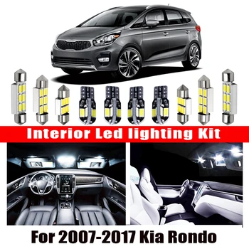 

For 2007-2017 Kia Rondo White car accessories Canbus Error Free LED Interior Light Reading Light Kit Map Dome License Lamp