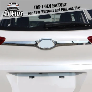 

Aiwins Chrome ABS Rear Door Tail Gate Trim Cover Sticker For Hyundai TUCSON 2015 2016 2017 Exterior Decoration Accessories