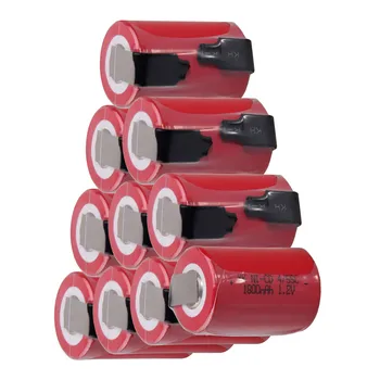 

10 pcs 4/5SC 1800mah 1.2v battery NICD rechargeable batteries for electric screwdriver electric drill 3.3cm*2.2cm for power