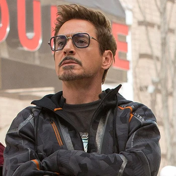 

Hot Fashion Avengers Tony Stark Flying Style Sunglasses Men Women Square Mens Sun Glasses Oculos De Sol Retro Men UV400