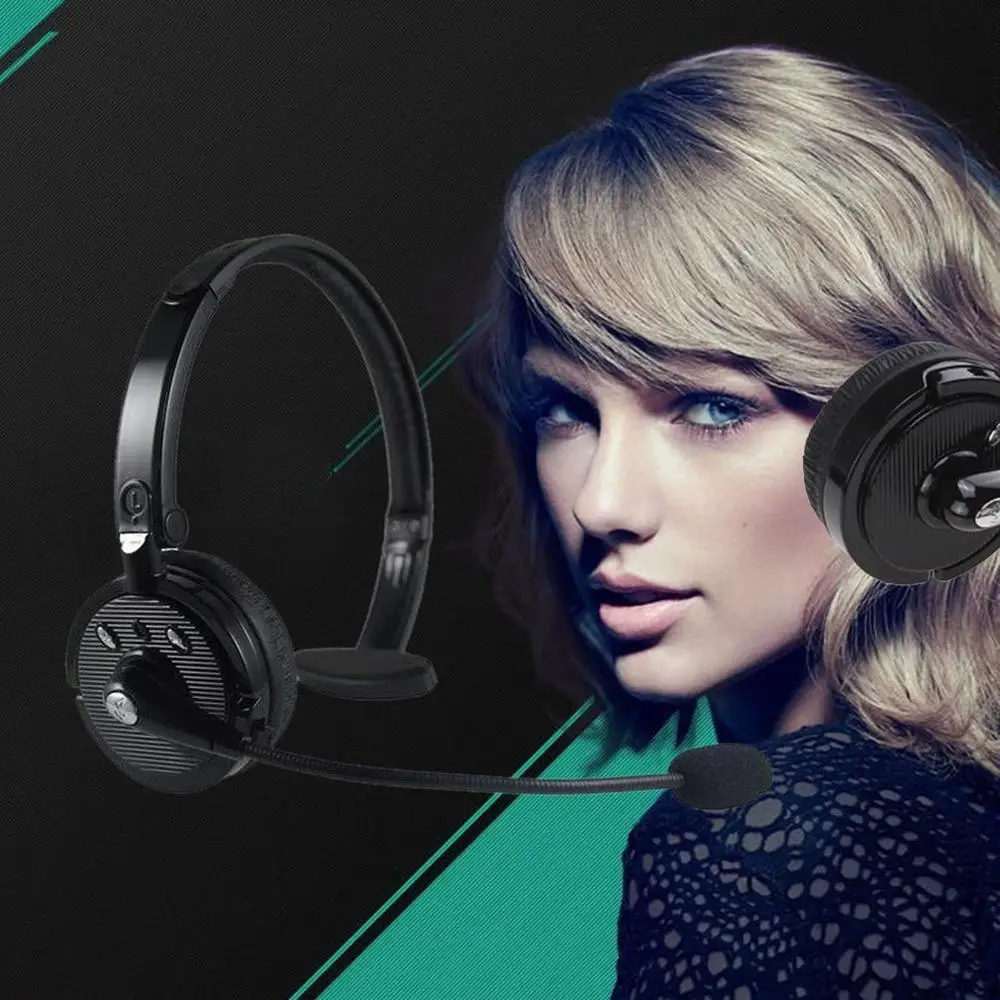 Моно водитель грузовика bluetooth-гарнитура бизнес-телефон оператора HD Голосовая гарнитура вызов центр драйвер беспроводной гарнитура контроллер