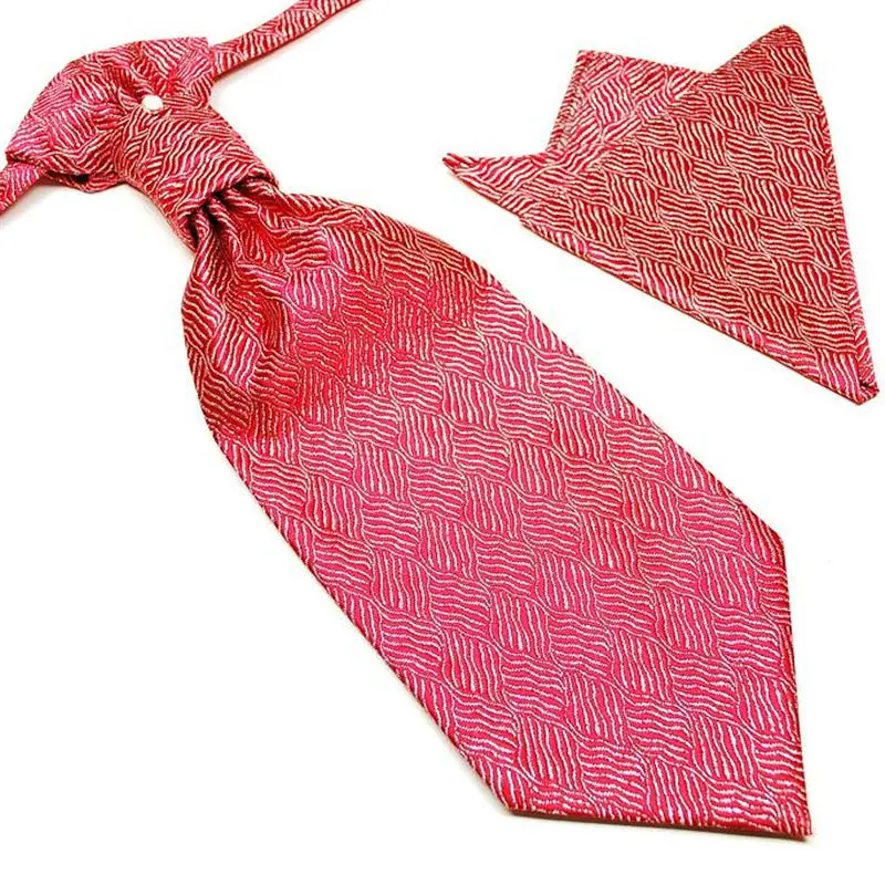 Набор галстуков галстук носовой платок Ascot свадебные цветочные галстуки для мужчин Свадебный модный мужской Карманный платок квадратный 2 шт в 1 подарок - Цвет: 17